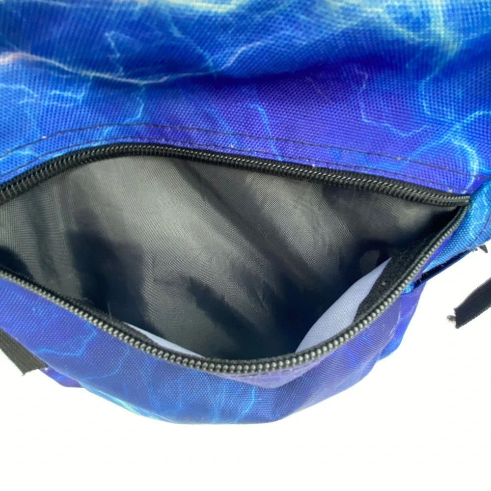 Trans by JanSport Backpack Blue Purple Lightning Bolt‎ JS00TM60 School Y2K Retro